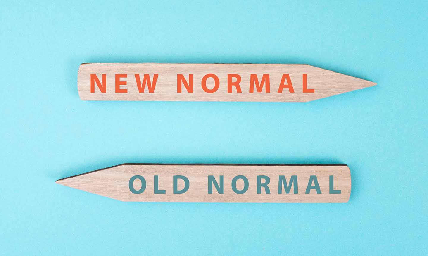 new normal > < old normal